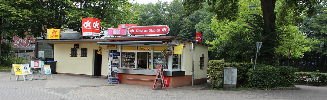 Aussenansicht Kiosk am Stadion in Delmenhorst